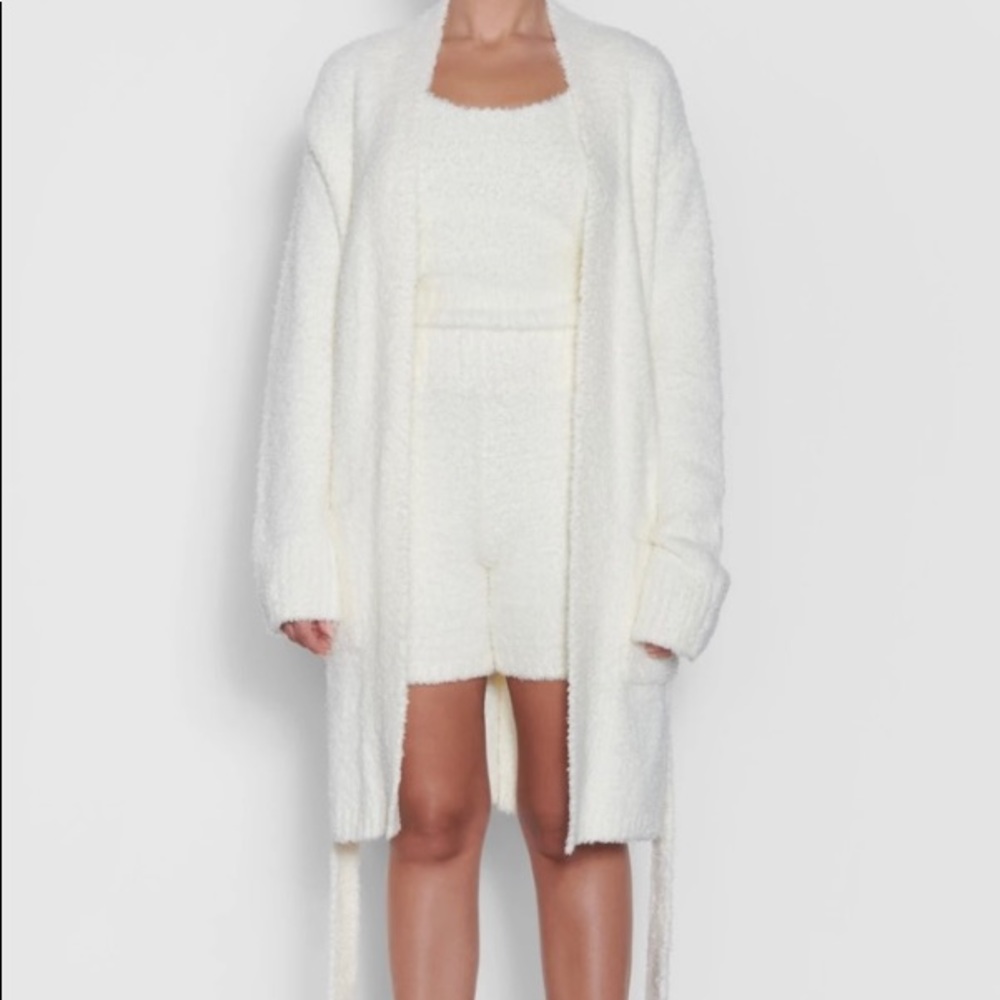 SKIMS Cozy Knit Short Robe